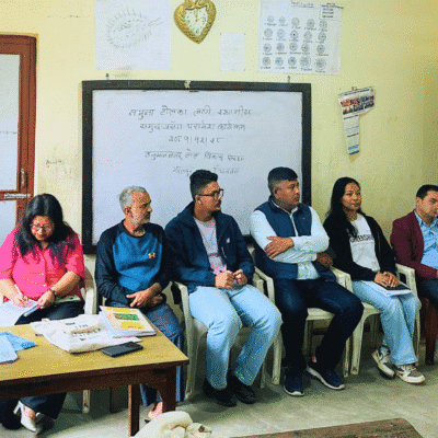 Saral Nepal leads a community consultation to co-design a model neighborhood in Bharatpur.