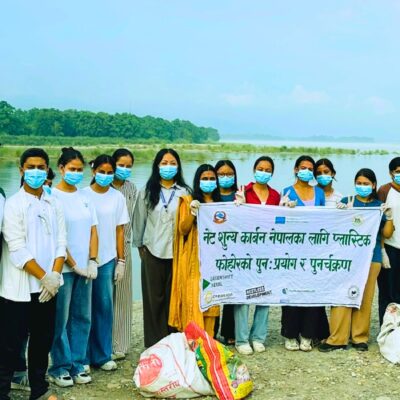 Youth from Saral Nepal organized the River Clean-up Campaign in Bharatpur.